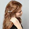 40Pcs 5 Colors Iron Hair Bobby Pin Findings OHAR-UN0010-31-5