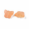 Two Tone Spray Painted Transparent Acrylic Beads ACRP-S679-38-4