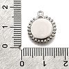 Brass Micro Pave Clear Cubic Zirconia Pendants KK-G530-01A-P-3