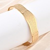 Abstract Pattern 304 Stainless Steel Cuff Bangles for Women BJEW-D466-04G-4