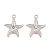 304 Stainless Steel with Crystal Rhinestone Pendants RB-CBABFDA-11C-P-1