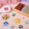 12 Bags 12 Colors Baking Paint Opaque Glass Bead GLAA-TA0002-27-4