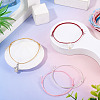 30Pcs 6 Colors Polyester Braided Cord Bracelet Making AJEW-TA00047-7