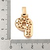 Brass Micro Pave Clear Cubic Zirconia Pendants KK-B099-01G-P-3