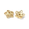 Flower Brass Bead Caps KK-F892-34G-14-1