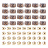 50Pcs Natural Picture Jasper Beads G-TAD0001-12-2