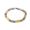 304 Stainless Steel Link Chain Bracelets BJEW-B078-141GP-1