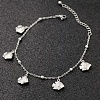 Bohemia Style Ocean Theme 304 Stainless Steel Anklets WG73A42-09-1