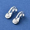 Brass Clip-on Earring Findings KK-F907-09S-1