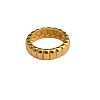 Wave Texture 304 Stainless Steel Finger Rings WGA78FE-02-5