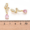 Brass Micro Pave Cubic Zirconia Pendants KK-T070-65B-3
