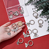 12Pcs 6 Style Alloy Pendant Decorations HJEW-GA00036-3