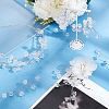 Acrylic Cube String Beads for Wedding Bridal Flower Bouquet AJEW-WH0258-973-4