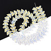 Transparency Electroplate Glass Beads Strands GLAA-T023-39A-01-2