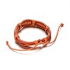 Adjustable Leather Cord Bracelets BJEW-M169-12B-2