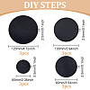 12Pcs 4 Styles Silicone Placemats AJEW-FG0004-45-2