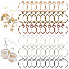 Olycraft 60Pcs 6 Colors Alloy Open Back Bezel Pendants FIND-OC0003-39-1