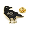Crow with Word I Remember Faces Enamel Pins JEWB-Z010-01G-3