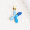 Alloy Enamel Pendants ENAM-S023-01G-X-1