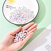 White Opaque Acrylic Beads MACR-YW0001-20F-5