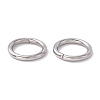 Non-Tarnish 304 Stainless Steel Open Jump Rings X-STAS-C040-01F-P-4