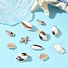 40Pcs 8 Styles Spray Painted Opaque Acrylic Pendants ACRP-YW0001-21-5