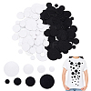 AHADERMAKER 160Pcs 8 Styles Felt Self-adhesive Pads FIND-GA0003-26-1