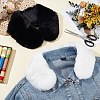 2Pcs 2 Colors Imitation Rex Rabbit Fur Collars AJEW-BC0010-76A-4