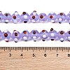 Handmade Bumpy Lampwork Beads Strands LA-CBA05D6-01-11-3