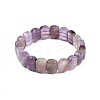 Natural Amethyst Beaded Stretch Bracelets for Women Men BJEW-M049-11C-4