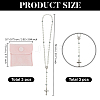 3Pcs 3 Colors Imitation Pearl Rosary Bead Necklaces NJEW-GO0001-17-2