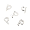 Tarnish Resistant 304 Stainless Steel Letter Charms STAS-O072-P-2
