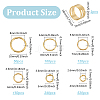6 Styles Iron & 2Pcs Brass Open Jump Rings IFIN-ME0001-14G-2