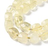 Natural Lemon Quartz Beads Strands G-B065-A10-4