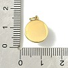Ion Plating(IP) 304 Stainless Steel Pave Shell Pearl Half Round Charms with Jump Rings FIND-Z028-37G-3