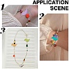 50Pcs Paint Zinc Alloy Beads FIND-AR0005-04B-6