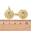 Brass Micro Pave Colorful Cubic Zirconia Pendants KK-A304-30B-G-2