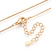 Brass Box Chains Necklaces NJEW-N054-07G-2