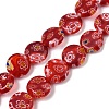 Handmade Millefiori Lampwork Beads Strands LAMP-G166-17B-05-2