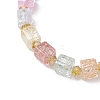 Crackle Glass & Electroplate Glass Beaded Bracelets for Women BJEW-JB12833-3