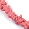 Synthetic Coral Dyed Carved Beads Strands CORA-K009-06A-08-3