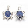 Natural Lapis Lazuli Pendants G-O164-01G-2