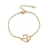201 Stainless Steel Fox Link Bracelets BJEW-B128-05G-4
