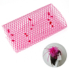 Polyester Birdcage Bridal Veil Netting with Chenille Dot AJEW-WH0471-103A-04-1