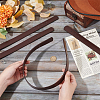 PU Leather Bag Strap Connector Handbag Chain Link Clasps Including Leather Strap D Ring Leather Craft Purse Hardware Supplies FIND-WH0291-35-3
