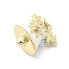 Brass Micro Pave Cubic Zirconia Pendants KK-A278-10G-02-2