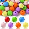 35Pcs Food Grade Eco-Friendly Silicone Focal Beads SIL-FS0001-22A-1