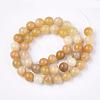 Natural Topaz Jade Beads Strands G-S259-45-6mm-2