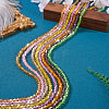 16 Strand 16 Color Transparent Electroplate Glass Beads Strands EGLA-TA0001-23-5