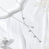 1Pc Stainless Steel Heart Bid Necklaces for Women NJEW-LP0003-22A-3